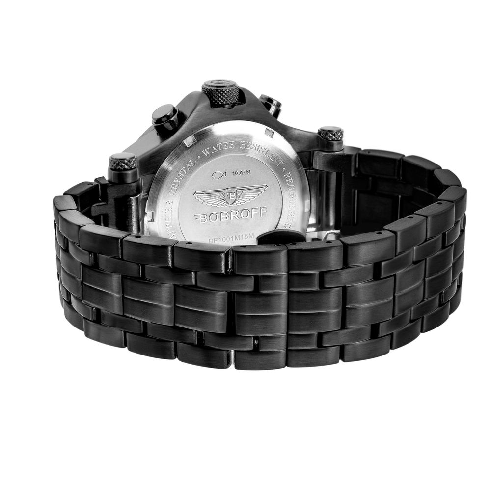 Bobroff Chronograph BF1001M21M Black men's watch with 10