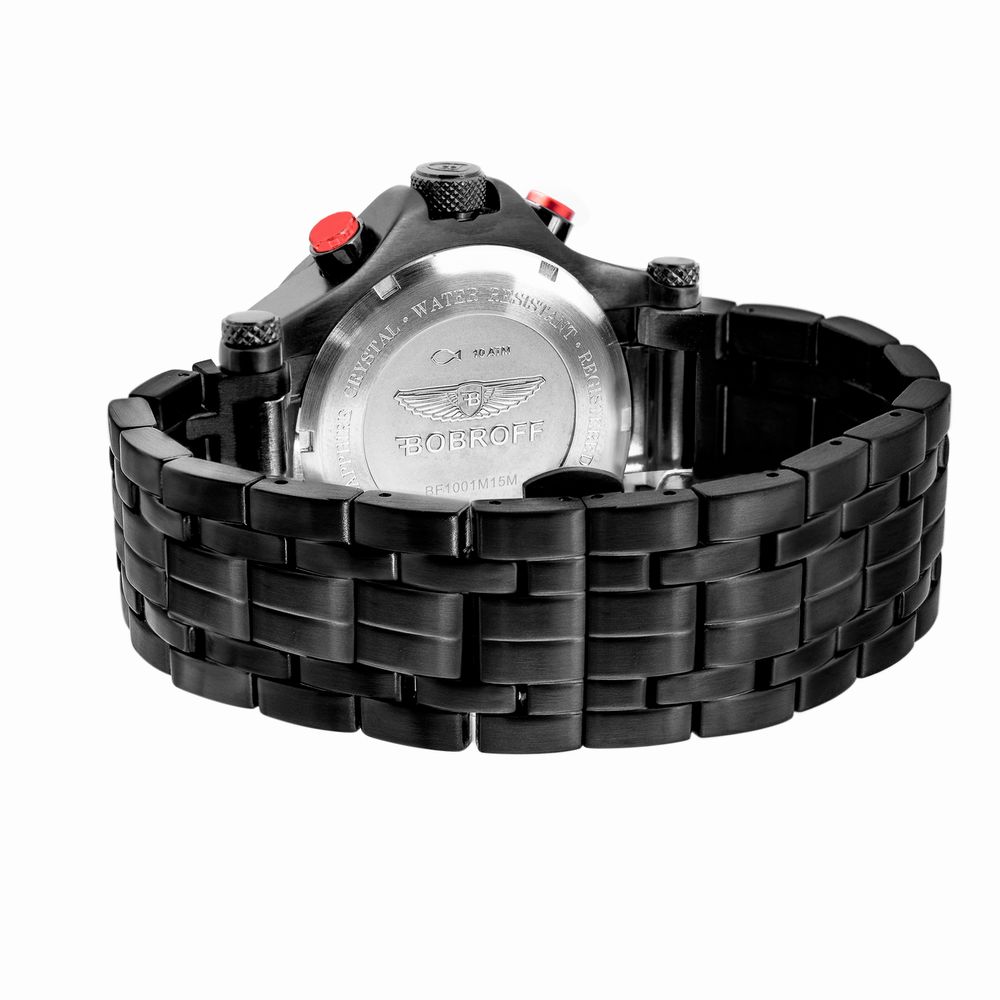 Bobroff Chronograph BF1001M41M Black men's watch with 10