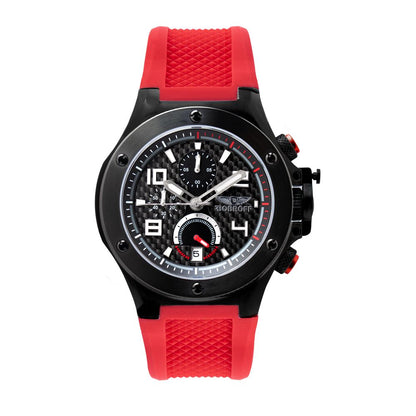 Bobroff Chronograph BF1002M14 Black men's watch with quartz movement