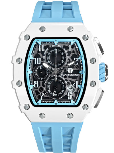 Tsar Bomba Elemental Chrono TB8204B-02 44mm 5 ATM Black Dial Men's Watch