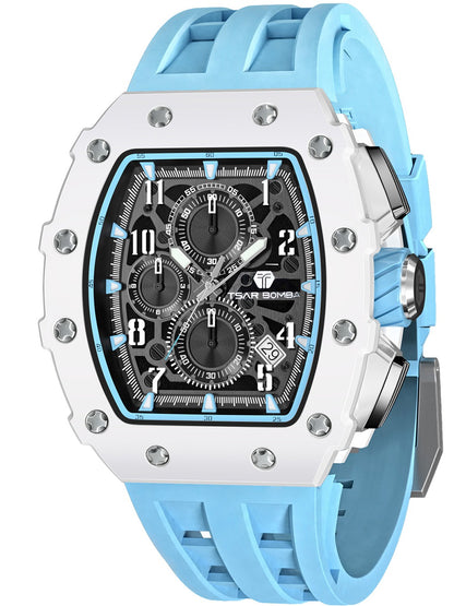 Tsar Bomba Elemental Chrono TB8204B-02 44mm 5 ATM Black Dial Men's Watch