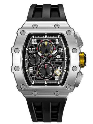 Tsar Bomba Elemental Chrono TB8204Q-13 44mm 5 ATM Black Dial Men's Watch