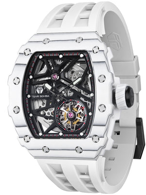 Tsar Bomba Elemental Carbon Fiber Automatic TB8209CF-05 44mm 5 ATM Black Dial Men's Watch