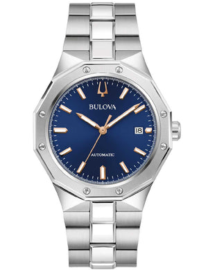 Bulova Classic Automatic 96B463 40mm 10 ATM Blue Dial Men's Watch
