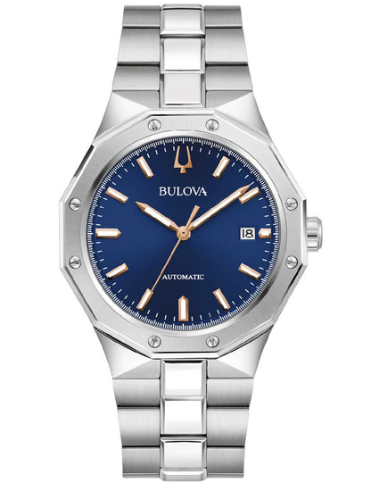Bulova Classic Automatic 96B463 40mm 10 ATM Blue Dial Men's Watch