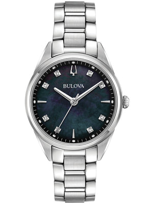 Bulova Klassik Quartz 96P198 34mm 3 ATM Black Dial Women's Watch