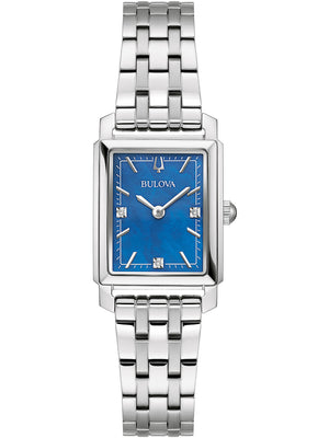 Bulova Sutton Ladies Quartz 96P245 21mm 3 ATM Blue Dial Women's Watch