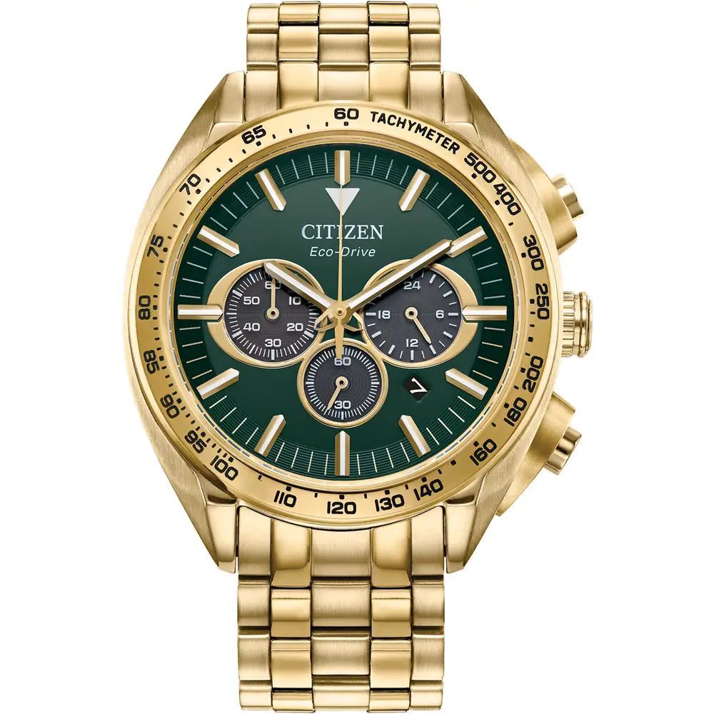 Citizen Carson Chronograph CA4542-59X men's watch with green dial