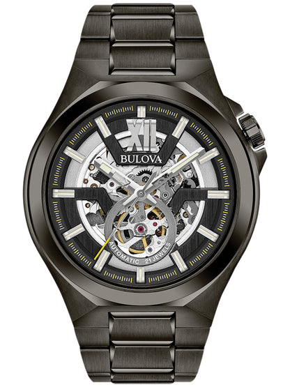Bulova Klassik Automatik 98A179 46mm 10 ATM Grey Dial Men's Watch