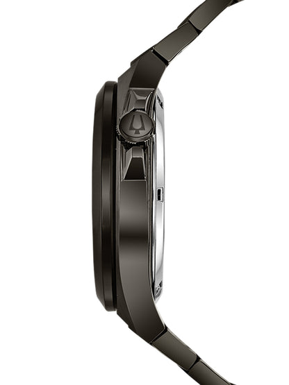 Bulova Klassik Automatik 98A179 46mm 10 ATM Grey Dial Men's Watch