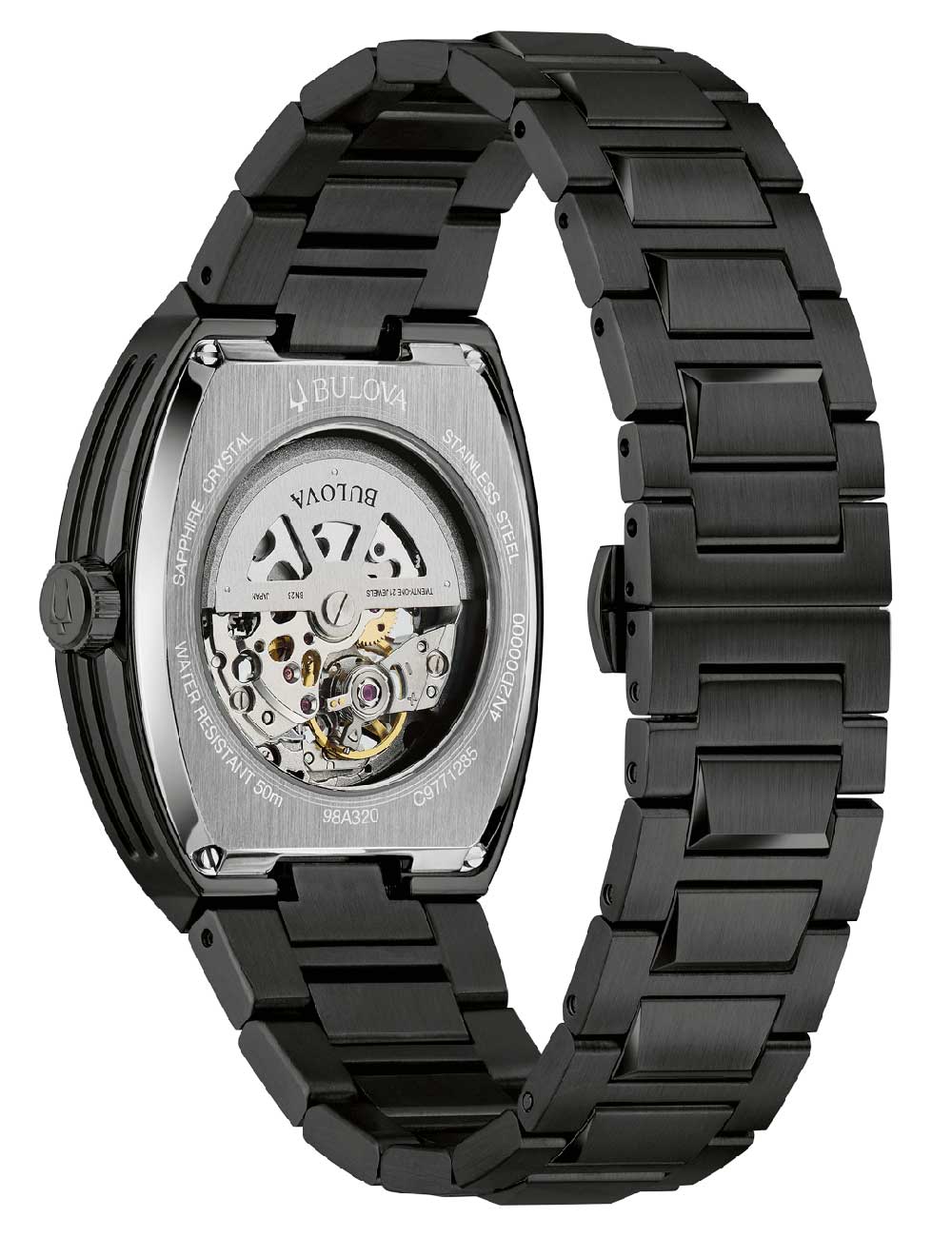 Bulova Maquina Automatic 98A320 40mm 5 ATM Blue Dial Men's Watch