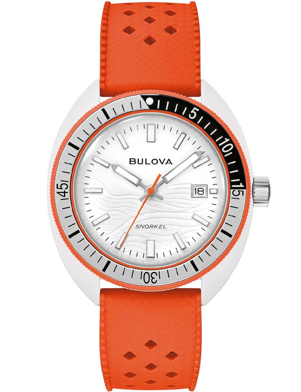 Bulova Snorkel Quartz 98B448 41mm 10 ATM White Dial Men's Watch