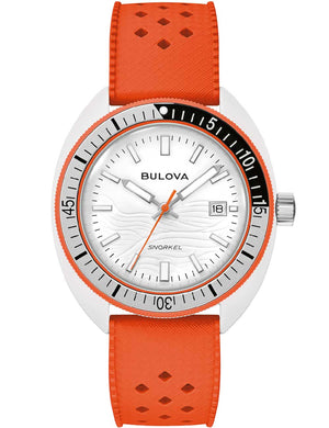 Bulova Snorkel Quartz 98B448 41mm 10 ATM White Dial Men's Watch