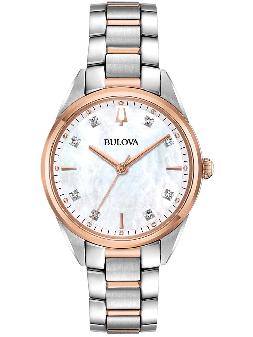 Bulova Klassik Quartz 98P183 34mm 3 ATM White Dial Women's Watch