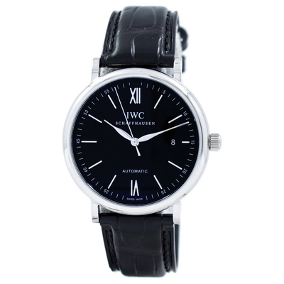IWC Portofino IW356502 men's watch with black dial