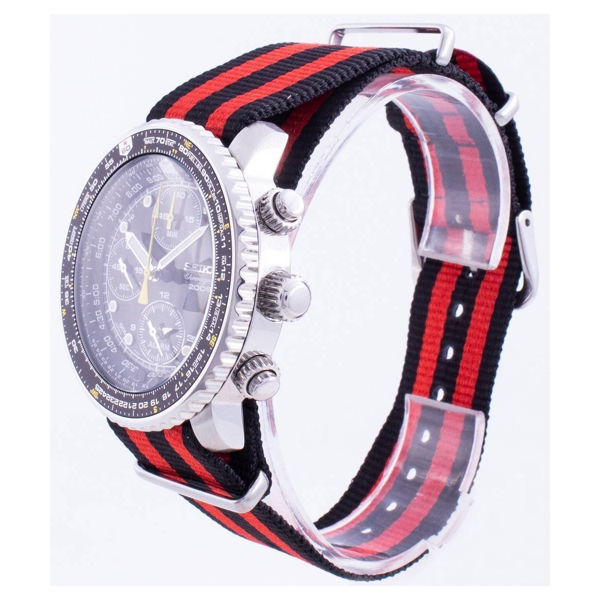 Seiko Pilot's Flight SNA411P1-VAR-NATO3 men's watch with quartz movement