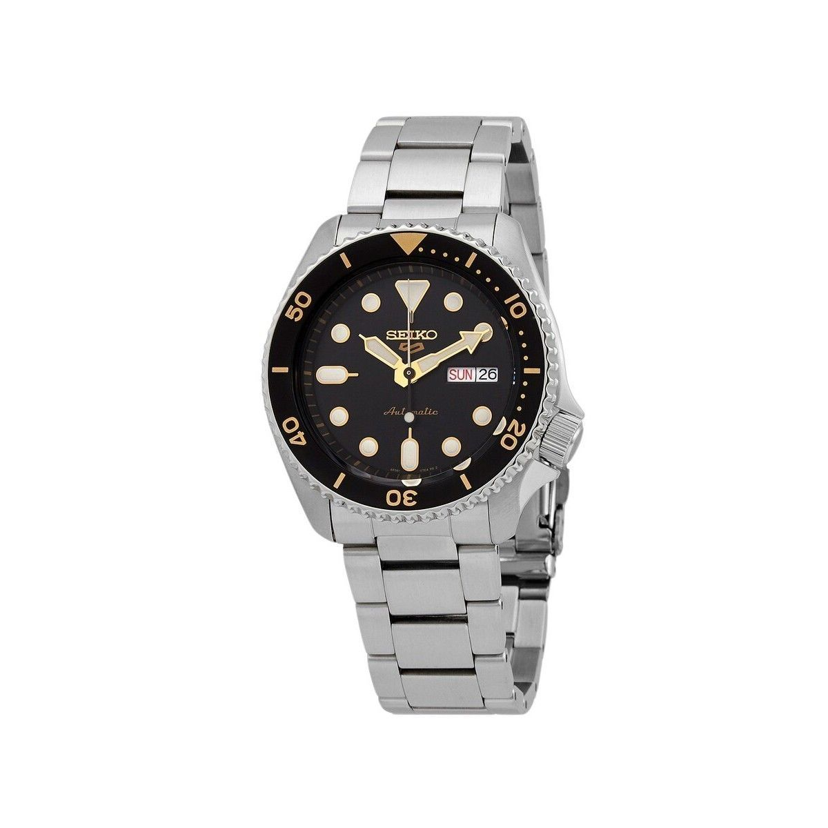 Seiko 5 Military SRPD57K1 men's watch with black dial