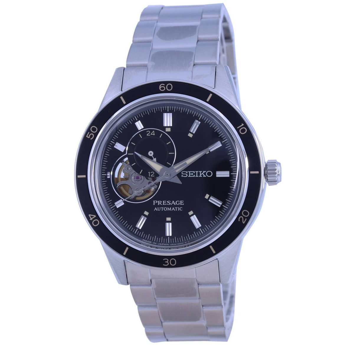 Seiko Presage Style 60's SSA425J1 men's watch with black dial
