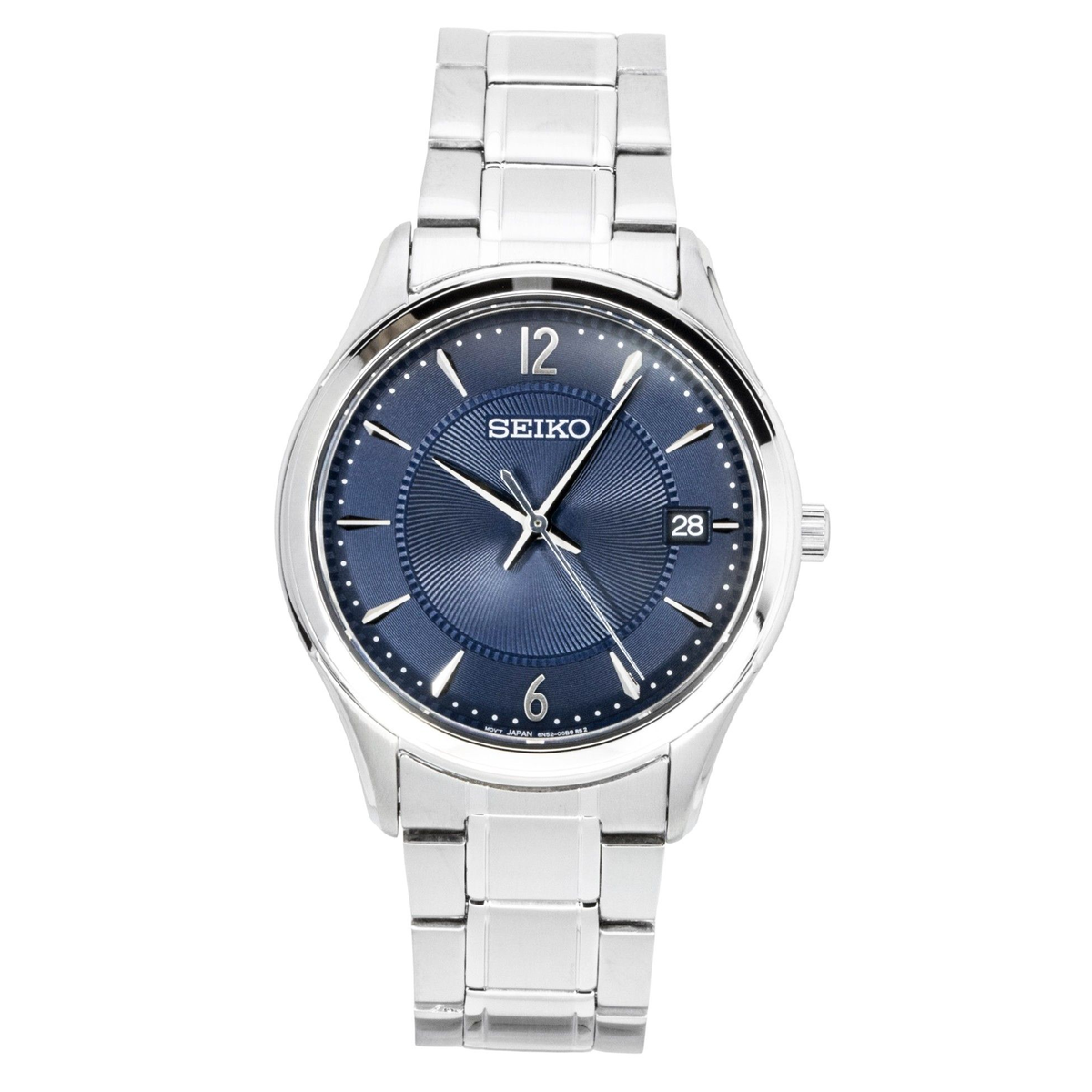 Seiko Classic SUR419P1 men's watch with blue dial