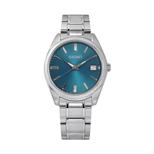 Seiko SUR525P1 men's watch with blue dial