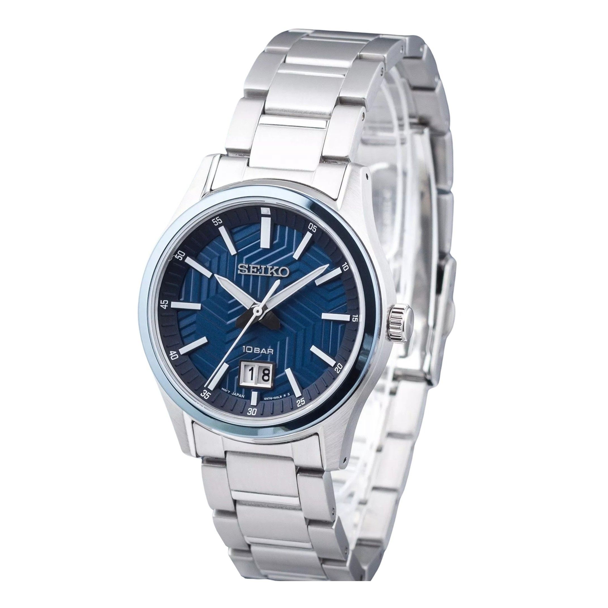 Seiko SUR559P1 men's watch with blue dial
