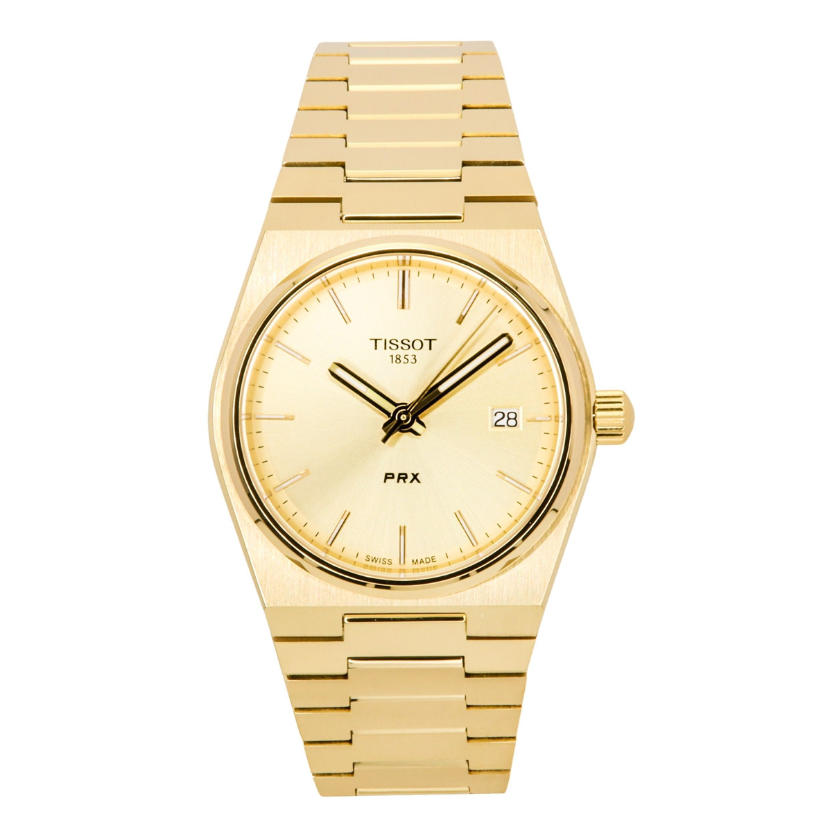Tissot PRX T137.210.33.021.00 women's watch with champagne dial