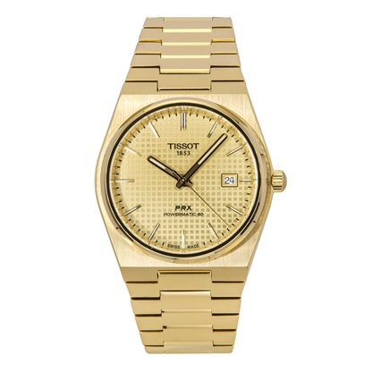 Tissot PRX T137.407.33.021.00 men's watch with champagne dial