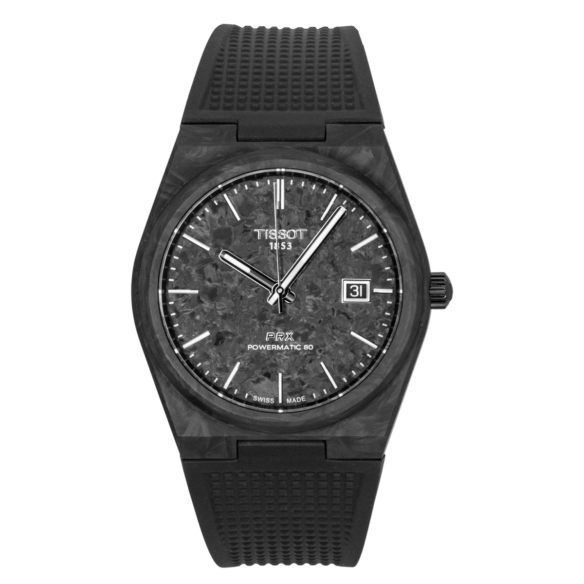 Tissot PRX T137.907.97.201.00 men's watch with black dial