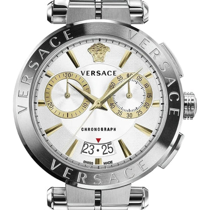 Versace VE1D02323 Men's Quartz Chronograph 45 mm Stainless Steel Watch