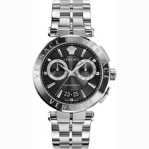 Versace Aion Chrono VE1D02623 45mm Metal Black Dial Men's Watch