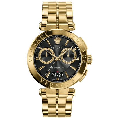Versace VE1D02823 Men's Quartz Chronograph Gold-Tone 45 mm Stainless Steel Watch