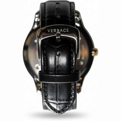 Versace VE2D00221 Men's Automatic 43 mm Leather Strap Watch