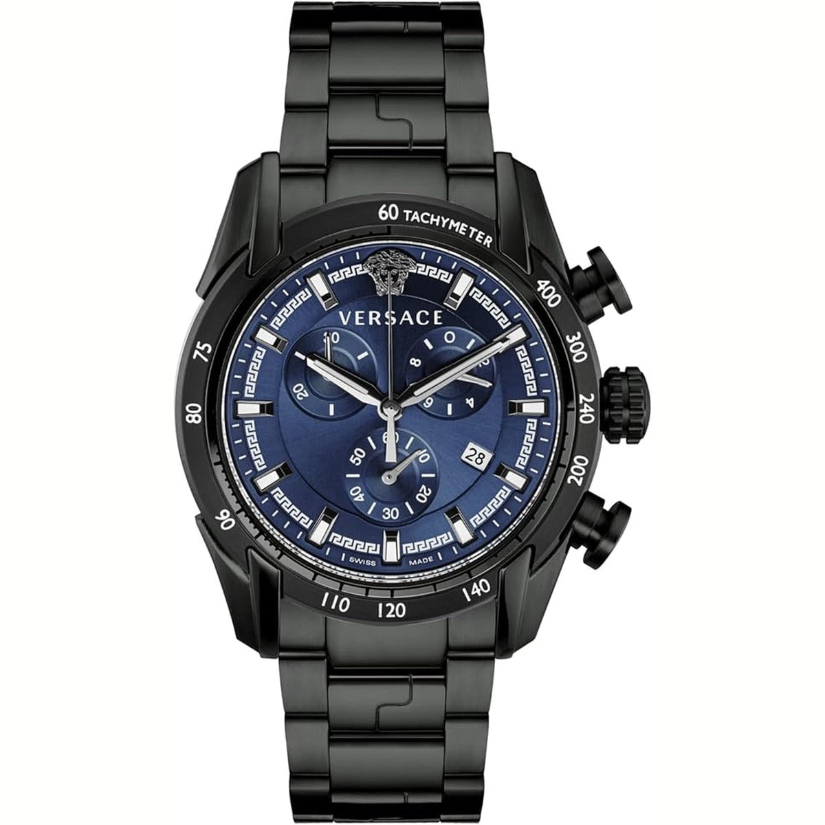 Versace VE2I00521 Men's Quartz Chronograph 44 mm Stainless Steel Watch
