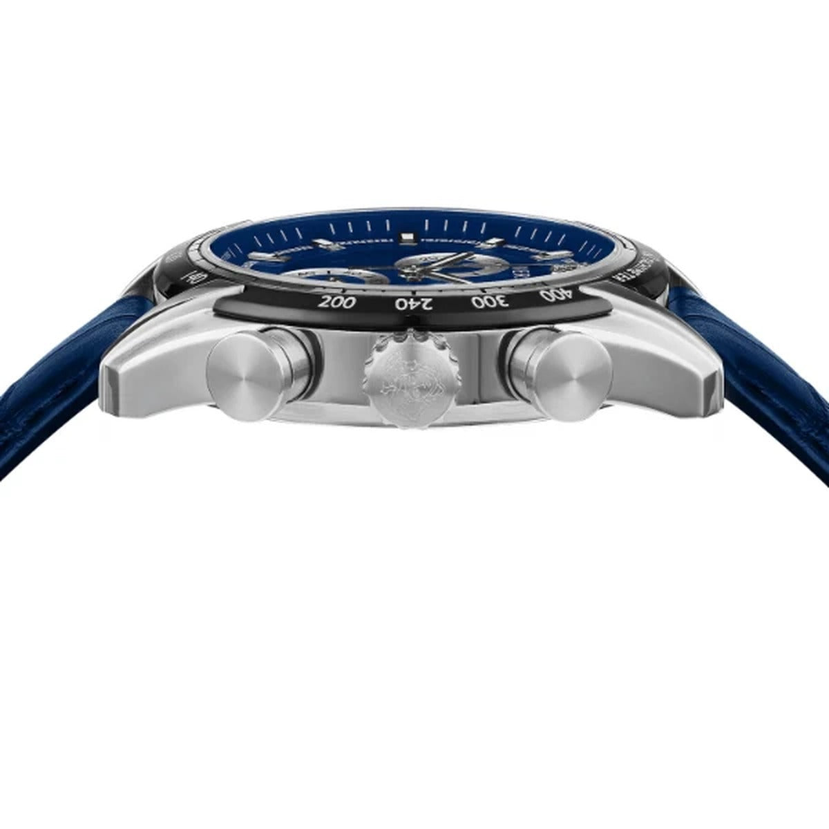 Versace VE2I00721 Men's Quartz Chronograph 44 mm Leather Strap Watch