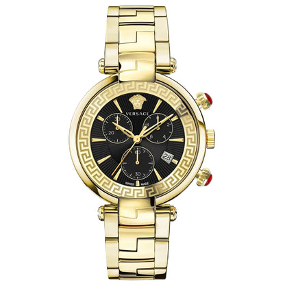 Versace VE2M00621 Women's Quartz Chronograph Gold-Tone 41 mm Stainless Steel Watch