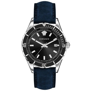 Versace VE3A00220 Men's Quartz 42 mm Leather Strap Watch