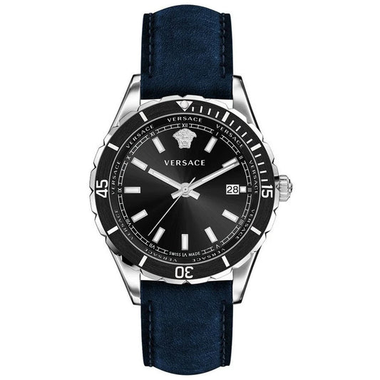 Versace VE3A00220 Men's Quartz 42 mm Leather Strap Watch