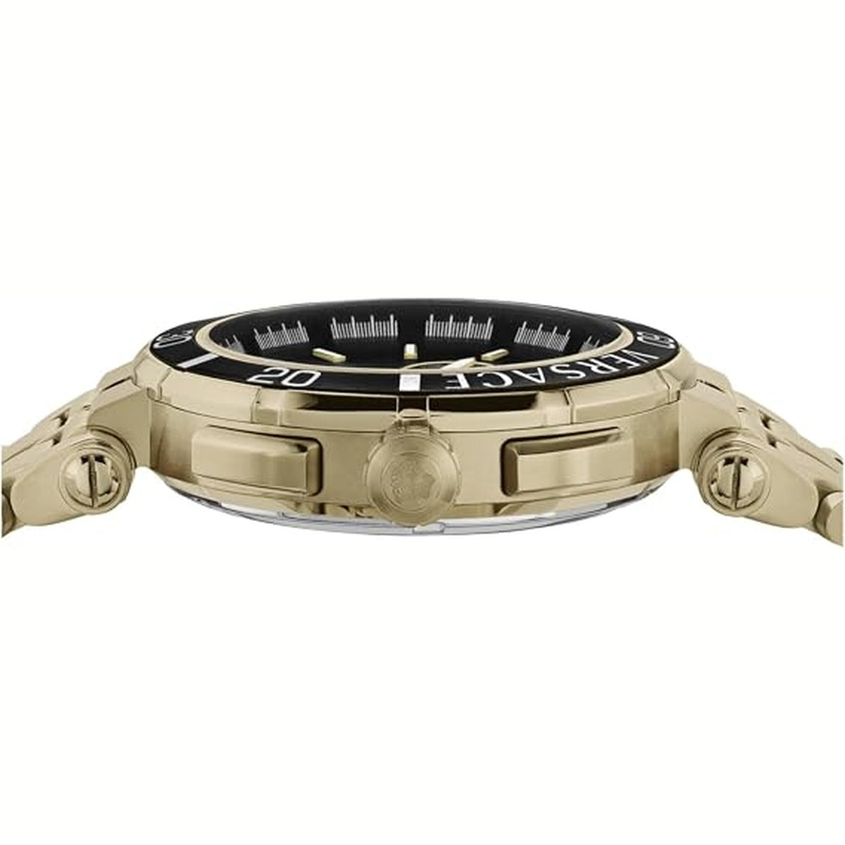 Versace VE3L00522 Men's Quartz Chronograph Gold-Tone 45 mm Stainless Steel Watch