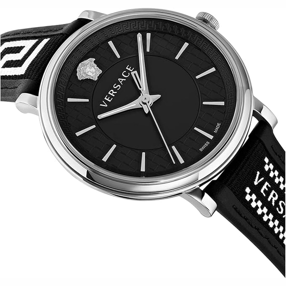Versace VE5A01321 Men's Quartz 42 mm Leather Strap Watch