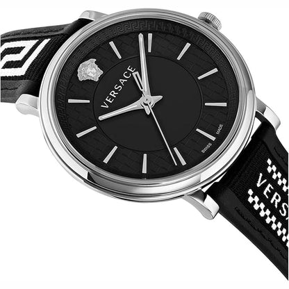 Versace VE5A01321 Men's Quartz 42 mm Leather Strap Watch