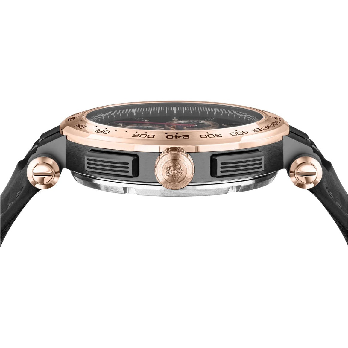 Versace VE6CA0323 Men's Quartz Chronograph 45 mm Leather Strap Watch