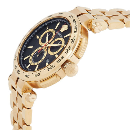 Versace VE6CA0623 Men's Quartz Chronograph Gold-Tone 45 mm Stainless Steel Watch