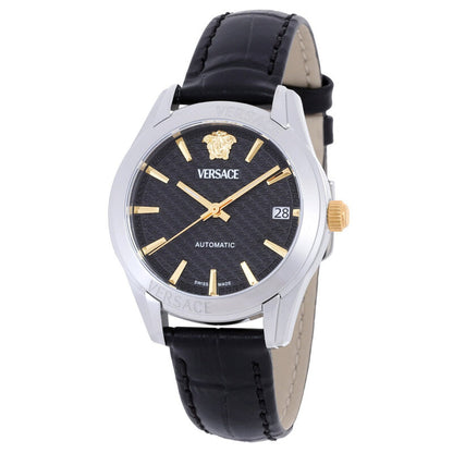 Versace VESCA0124 Women's Automatic 35 mm Leather Strap Watch