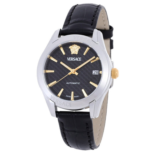 Versace VESCA0124 Women's Automatic 35 mm Leather Strap Watch