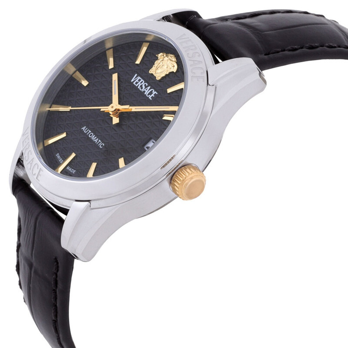 Versace VESCA0124 Women's Automatic 35 mm Leather Strap Watch