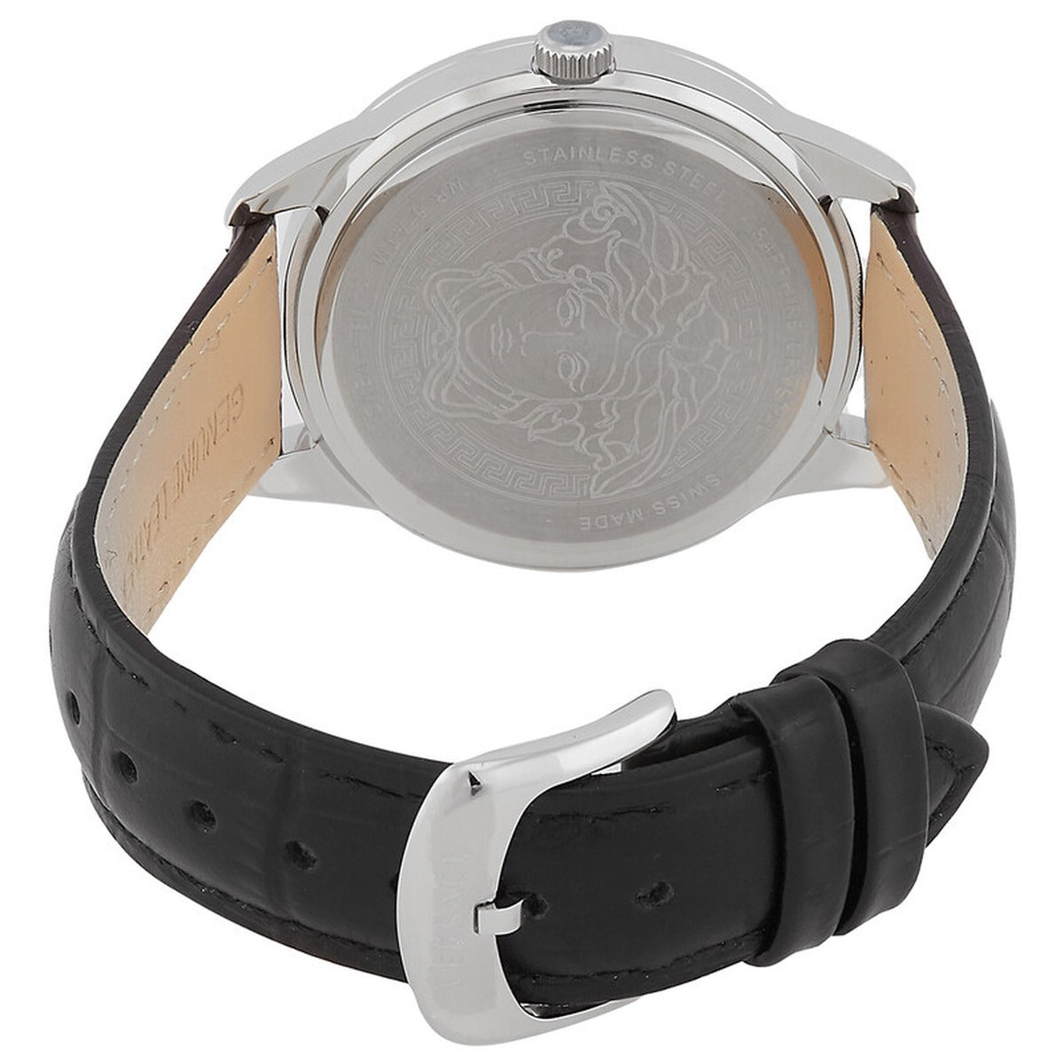 Versace VEVC00821 Women's Quartz 38 mm Leather Strap Watch