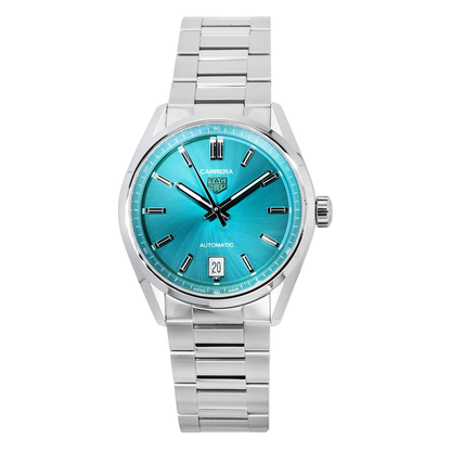 TAG Heuer Carrera WBN2316.BA0001 women's watch with turquoise blue dial
