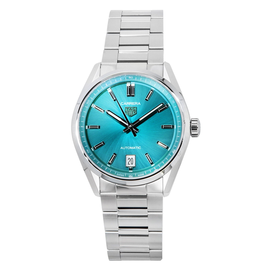 TAG Heuer Carrera WBN2316.BA0001 women's watch with turquoise blue dial