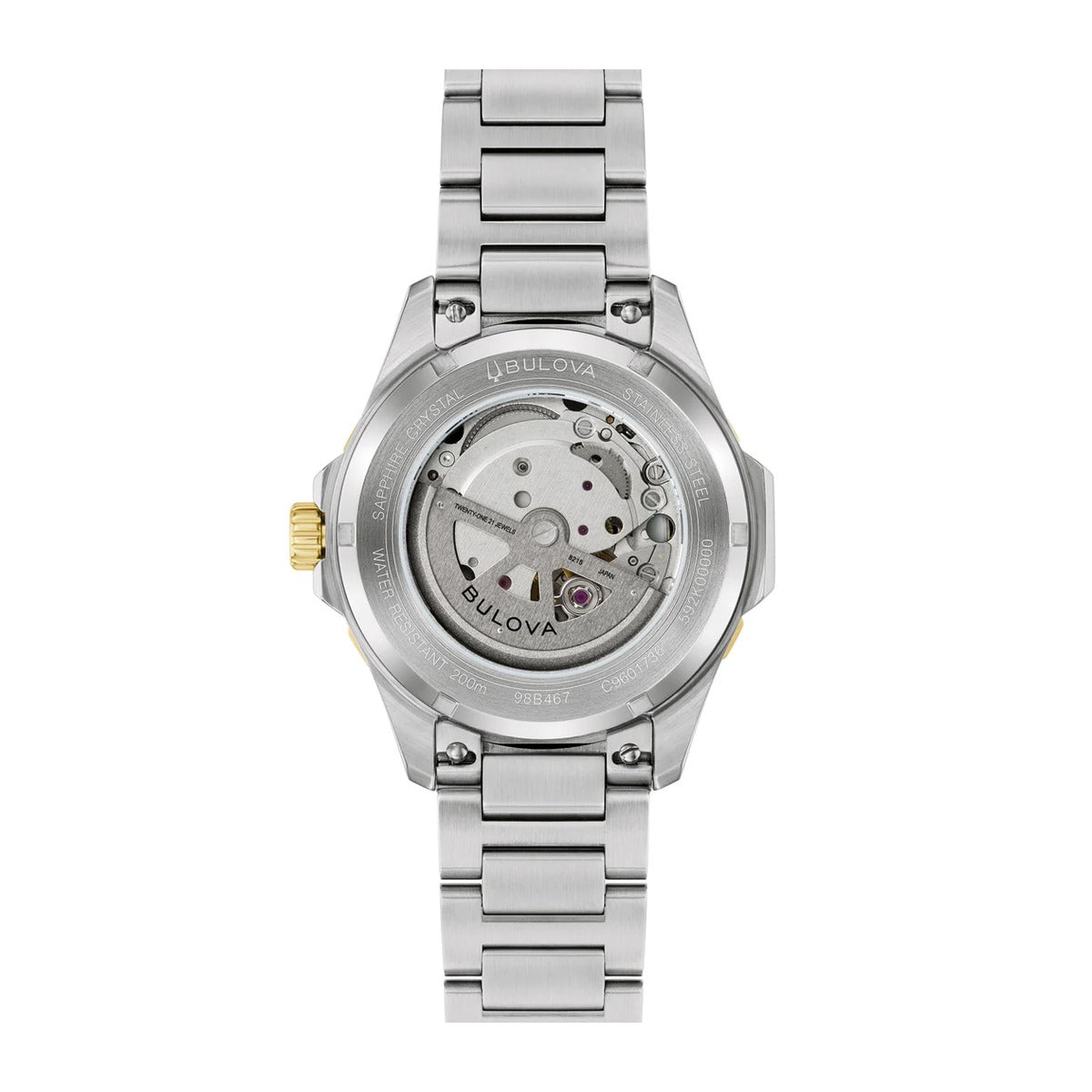 Bulova Stainless Steel Green Dial 41mm Watch