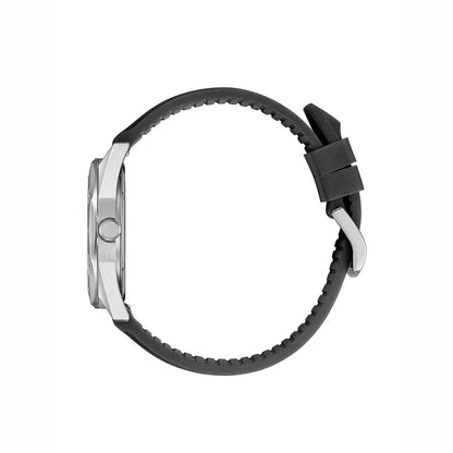 Citizen Stainless Steel Silicone Strap Black Dial 41mm Men's Watch